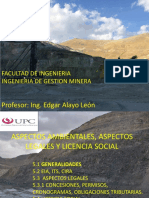 Gestión ambiental y legal minera