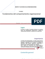 Fundamentos Del Comportamiento Organizacional: Comportamiento Y Cultura en Las Organizaciones