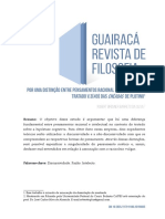 02 Artigo - Razão e Intelecto em Plotino - Robert Brenner - Guiaracá Revista de Filosofia 2019 PDF
