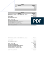 Excel Calculo Resumen de Presupuesto