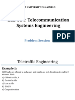 EEE-354: Telecommunication Systems Engineering: Problem Session