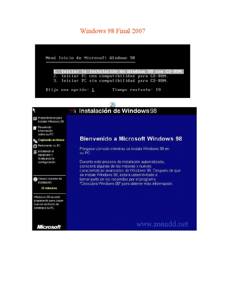 Windows 98 | PDF