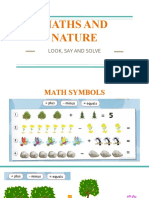 Maths and Nature: Look, Say and Solve