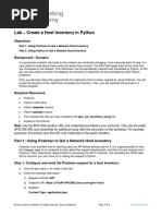 2.3.2.1 Lab - Create a Host Inventory in Python