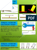 Torque, Cetro de Gravedad y Masa