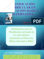 Planificacion Curricular en Educacion Basica Alternativa