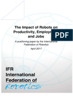 The Impact of Robots On Productivity, Employment and Jobs