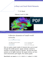 CS 4984: Erd Os-Renyi and Small World Networks: T. M. Murali February 8 and 13, 2018
