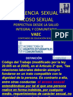 Violencia Sexual Acoso Sexual: Perpectiva Desde La Salud Integral Y Comunitaria