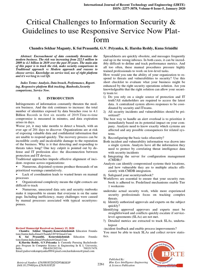 Critical Challenges To Information Security & Guidelines To Use ...