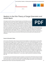 Reading 3 - Realism in The Film Theory of Sergei Eisenstein and André Bazin