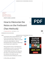 How To Memorize The Notes On The Fretboard (Two Methods) - Guitar Gear Finder PDF