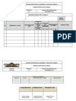 Formato de Inspección A Camilla