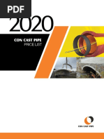 2020 Con Cast Pipe Price List Complete 1