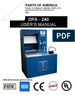 DPA - 240 User'S Manual: Diesel Parts of America