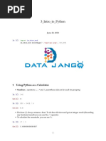 3 - Intro - To - Python: 1 Using Python As A Calculator