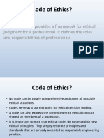 Code of Ethics Framework for Professionals