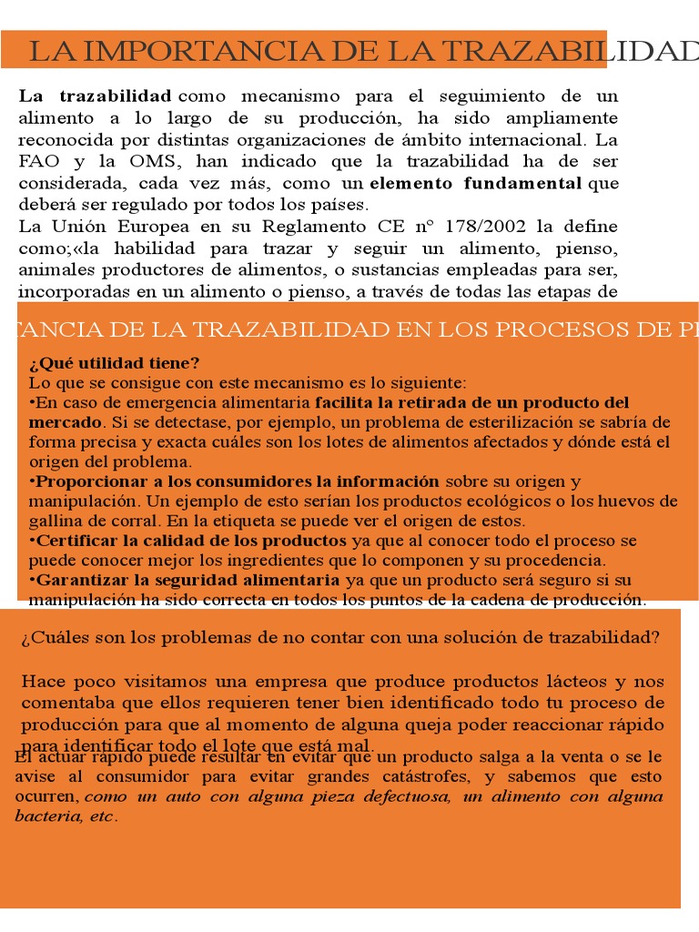 Cartilla Reconocer La Importancia Del Proceso de Trazabilidad en La ...