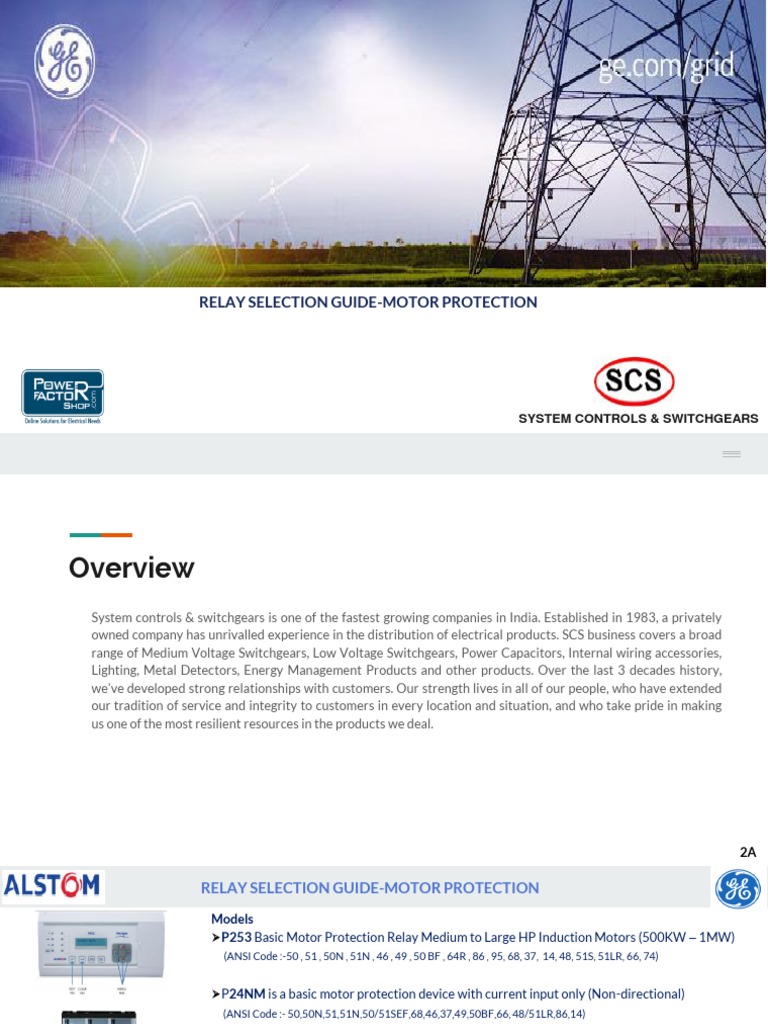 2-2a Relay Selection Guide-Motor Protection | PDF | Relay | Electrical ...