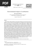 Environmental impact of combustion