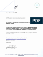 Carta Solicitud Certificados de Retencion PDF