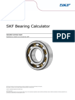SKF Bearing Calculator: Calculation Summary Report Published On 2018-11-21 02.00.51 GMT