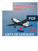 Lista de Chequeo Piper 28