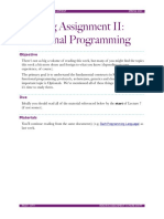 Reading Assignment II: Functional Programming: Objective
