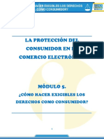 Módulo 5 - Cómo Hacer Exigibles Los Derechos Del Consumidor PDF