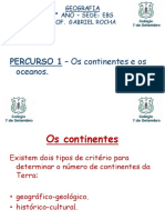 Percurso 1 Os Continentes e Os Oceanos 13