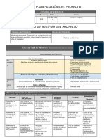 Final - Plan de Gestión Del Proyecto PDF