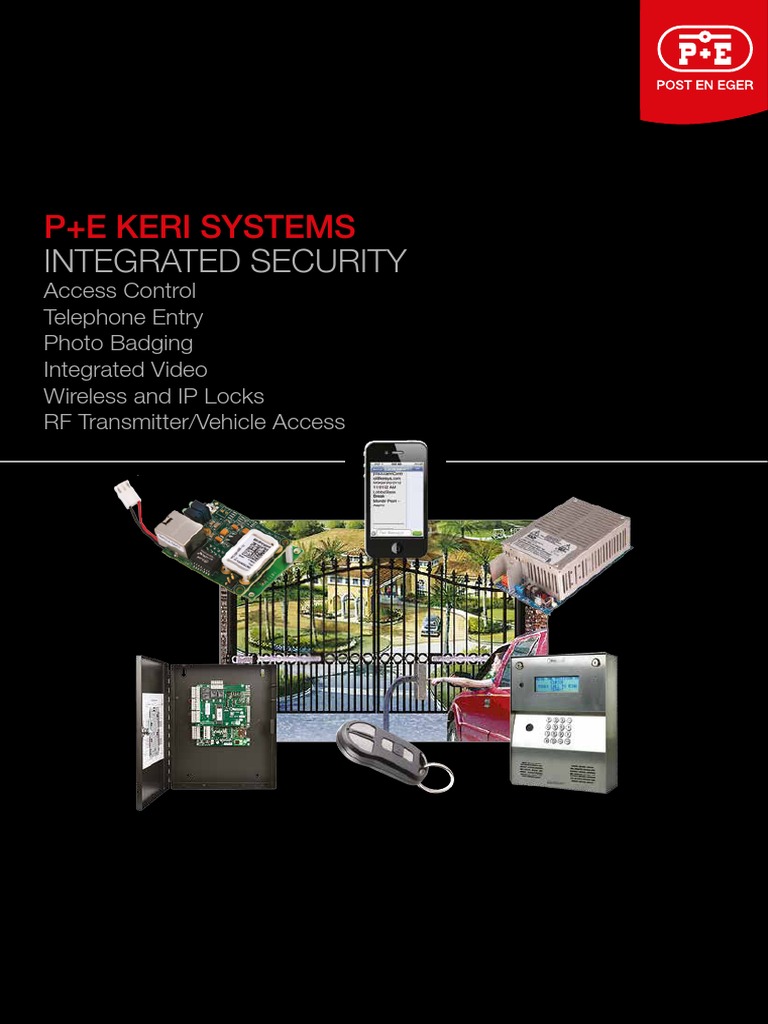 P+E Keri Systems: Integrated Security | PDF | Access Control | Computer ...