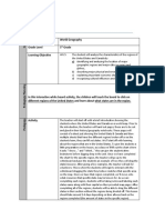 TPACK Template: Subject World Geography Grade Level 5 Grade Learning Objective