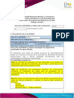 Guia de Actividades y Rúbrica de Evaluación Escenario 2 Comunicación en AVA