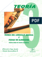 Teoría Del Lenguaje Musical y Fichas de Ejercicios Vol 3.