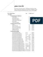 Fuji-Hunt Product List E6: Process Range Product Conc To Make Cat #02. PRO6 01. Process Kit Chrome 6X