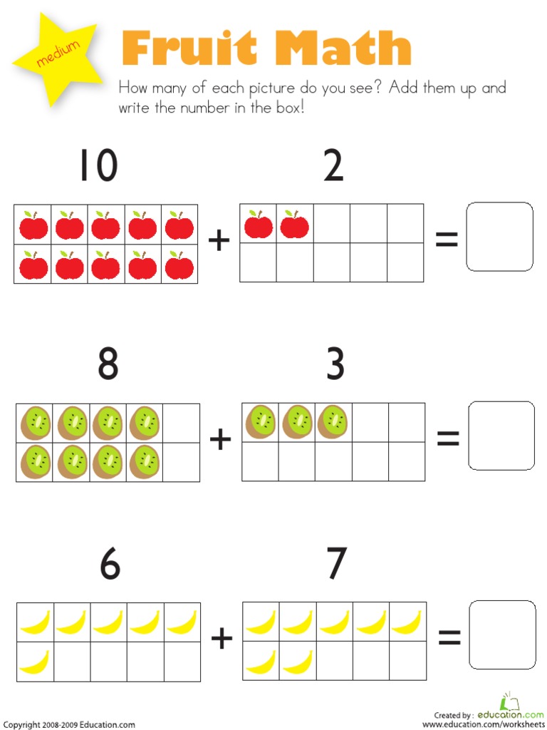 Fruit Addition Exercises | PDF