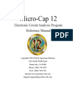Micro-Cap 12: Electronic Circuit Analysis Program Reference Manual