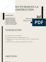 Ejemplo de Productividad en La Construcción