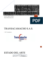 Investigación sobre el servicio de transcamacho