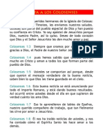 Traducción para El Tiempo Actual - Carta A Los Colosenses