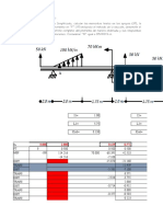 Beam analysis results with multiple load cases