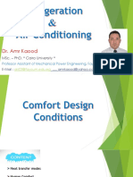 Comfort Design Conditions