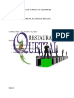 Restaurante Quetzalt Formato Anteproyecto