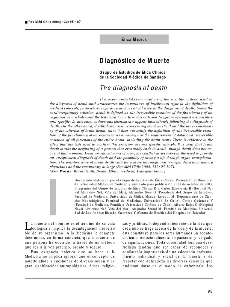 Diagnostico de Muerte Medicina Legal | Descargar gratis PDF | Sistema ...