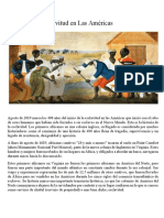 Al Cuarto Centenario de La Esclavitud en Las Americas PDF