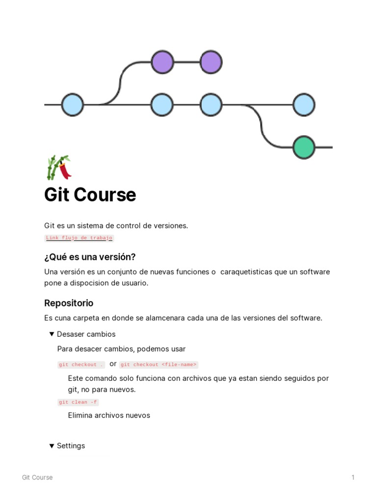 Apuntes de Git PDF | PDF | Archivo de computadora | Software del sistema