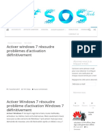 Activer windows 7 résoudre problèmes d'activation définitivement - My Sos Tech