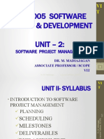 CSE1005 SSD - UNIT 2 Day6-9-SOFTWARE PROJECT MANAGEMENT-18th-21st-4th-8th Jan-2018