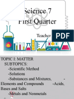 science 7 first quarter